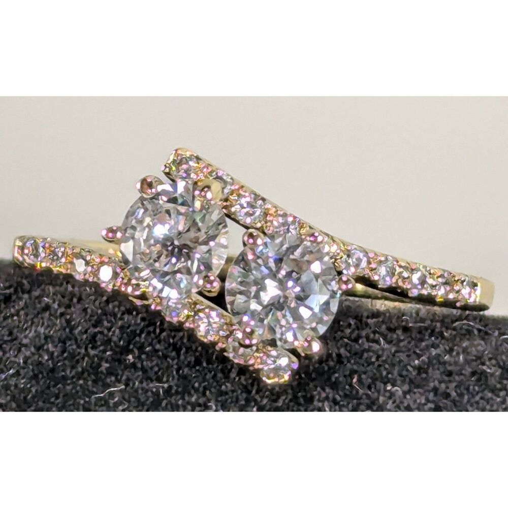 Clear Rhinestone Ring Size 9